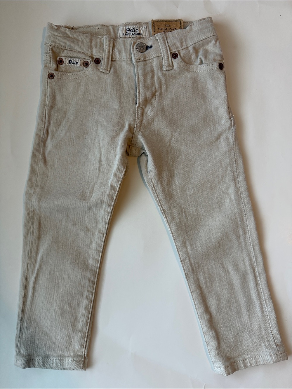 Polo by Ralph Lauren Boys Light Beige Skinny Jeans size 2T